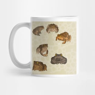 Toads Pattern Cream Mug